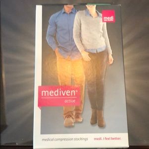 Compression stockings black 20-30 mmHg knee high